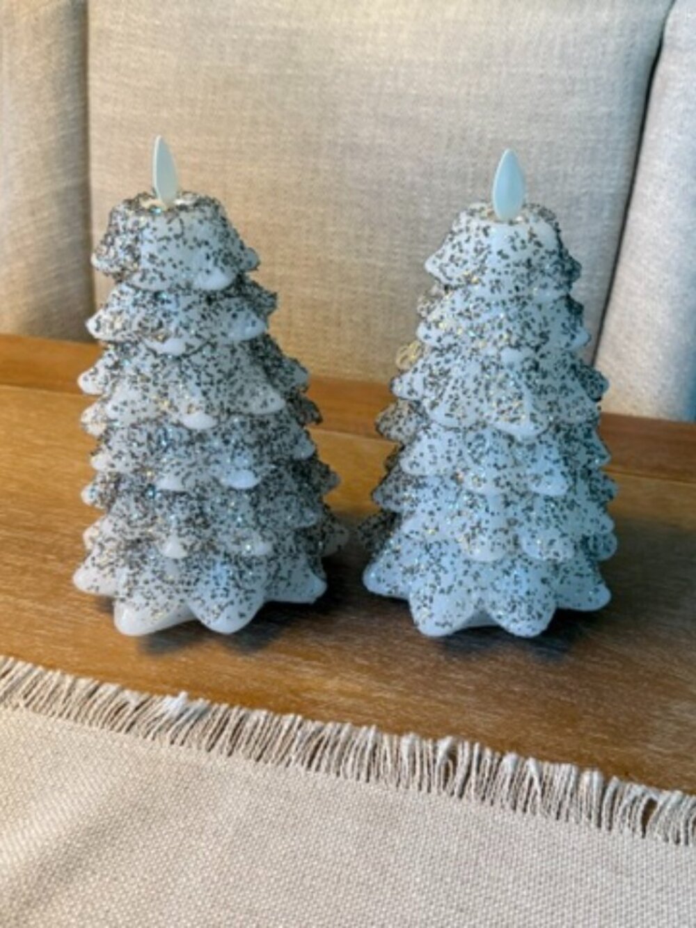 LUMINARA FLAMELESS LED CHRISTMAS TREE CANDLES-WHT